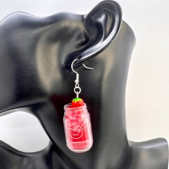 Hard Rock Cafe Earrings - Strawberry Lemonade - Foodie Mini Brands Earrings - Picture 9 of 9